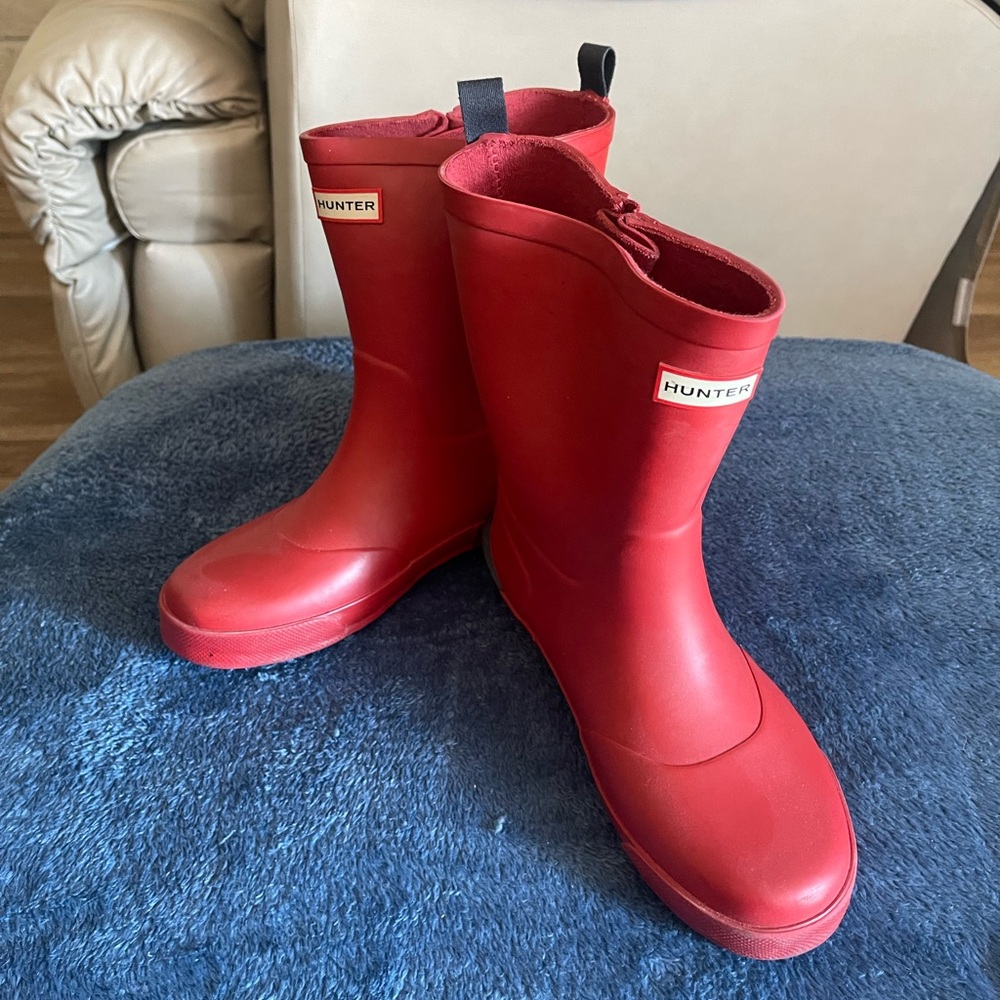 Hunter Bold Crimson Waterproof Boots